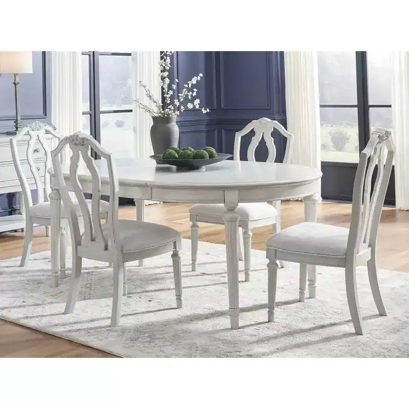Sedie da pranzo imbottite Montelaine di Signature Design - Bianco antico d'ispirazione vintage