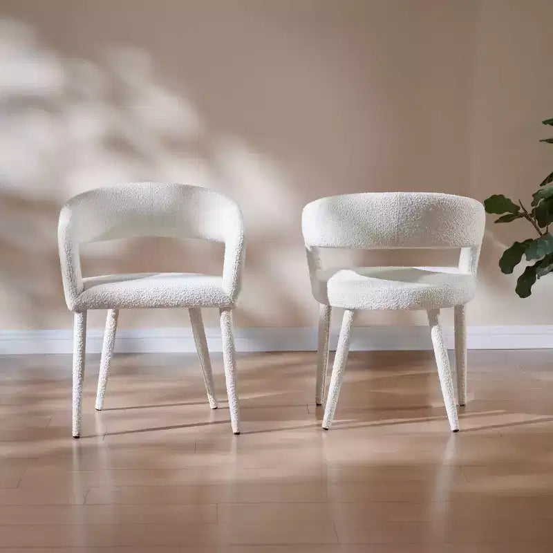 Sedia da pranzo con gambe in metallo per sala da pranzo, soggiorno o ufficio domestico