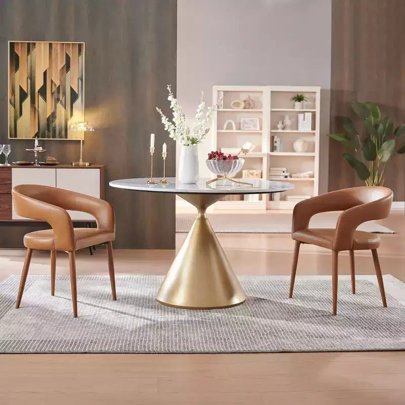Sedia da pranzo con gambe in metallo per sala da pranzo, soggiorno o ufficio domestico