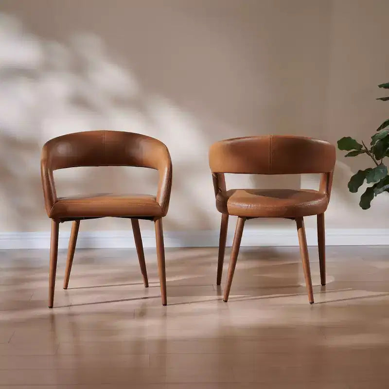 Sedia da pranzo con gambe in metallo per sala da pranzo, soggiorno o ufficio domestico