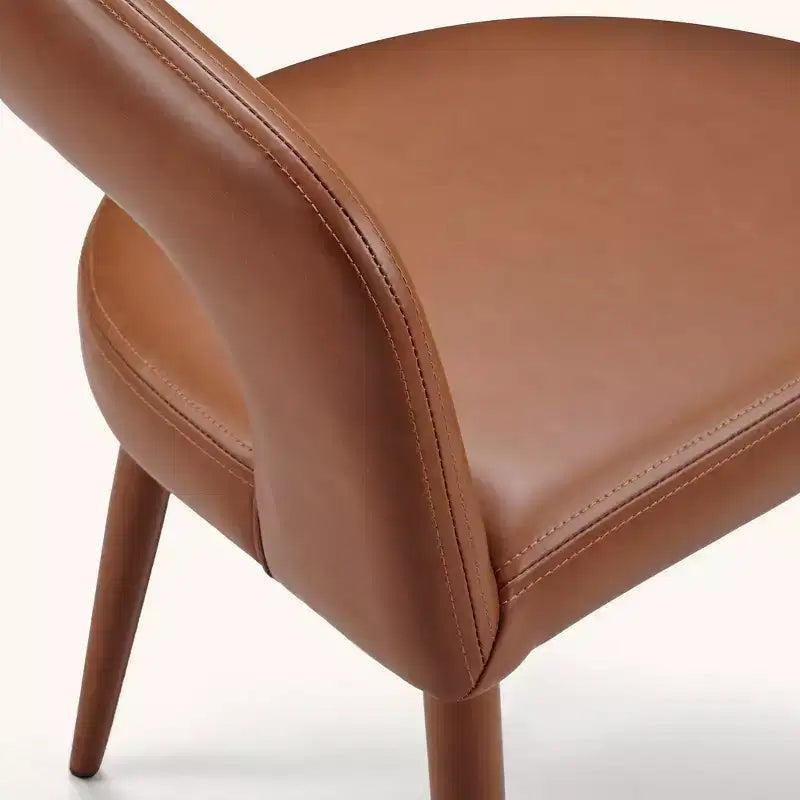 Sedia da pranzo con gambe in metallo per sala da pranzo, soggiorno o ufficio domestico