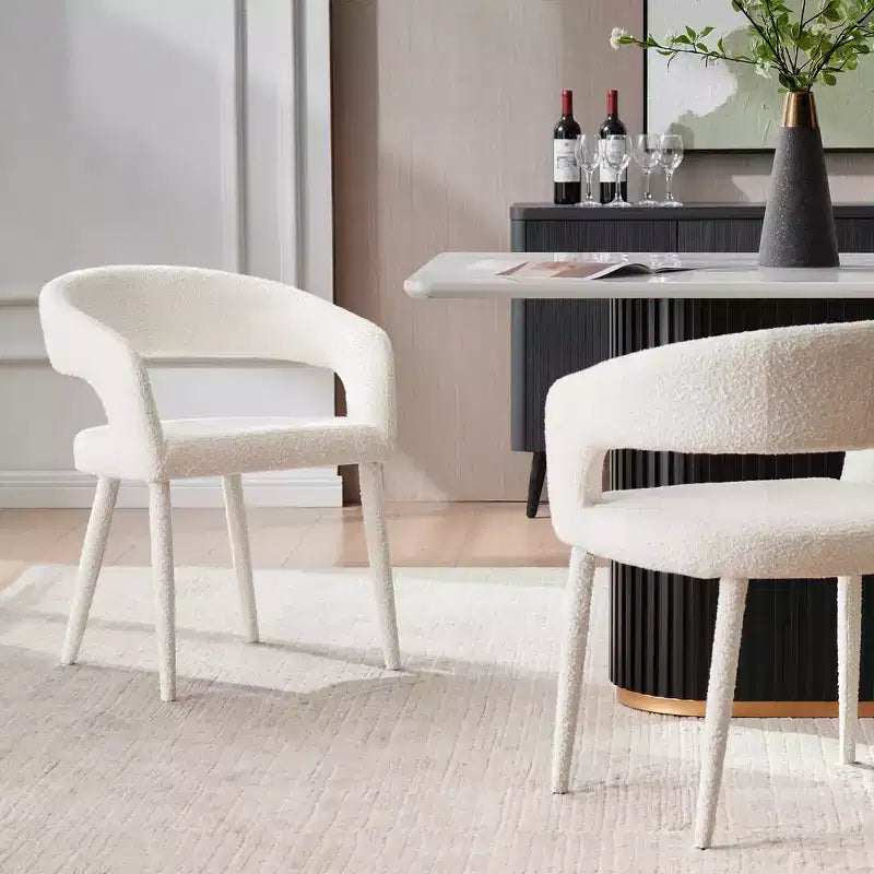Sedia da pranzo con gambe in metallo per sala da pranzo, soggiorno o ufficio domestico