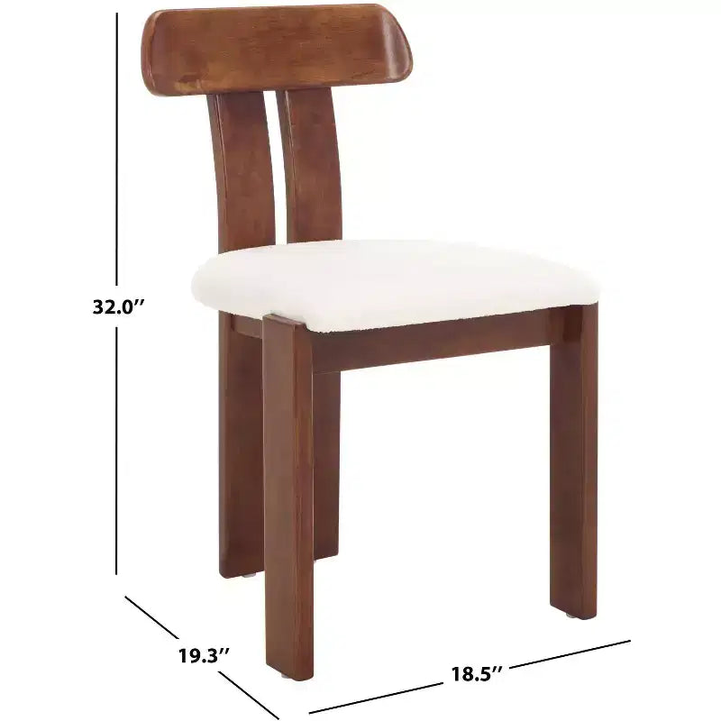 Sedia da pranzo Cayde con seduta Boucle - DCH8806