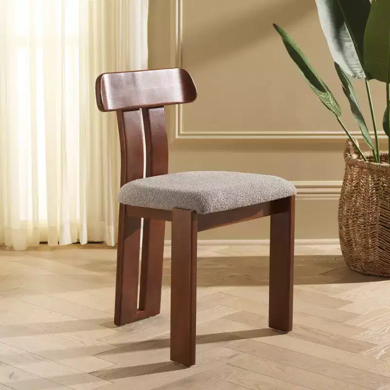 Sedia da pranzo Cayde con seduta Boucle - DCH8806