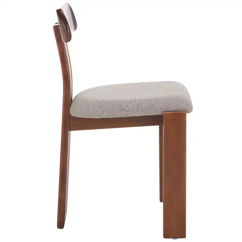 Sedia da pranzo Cayde con seduta Boucle - DCH8806