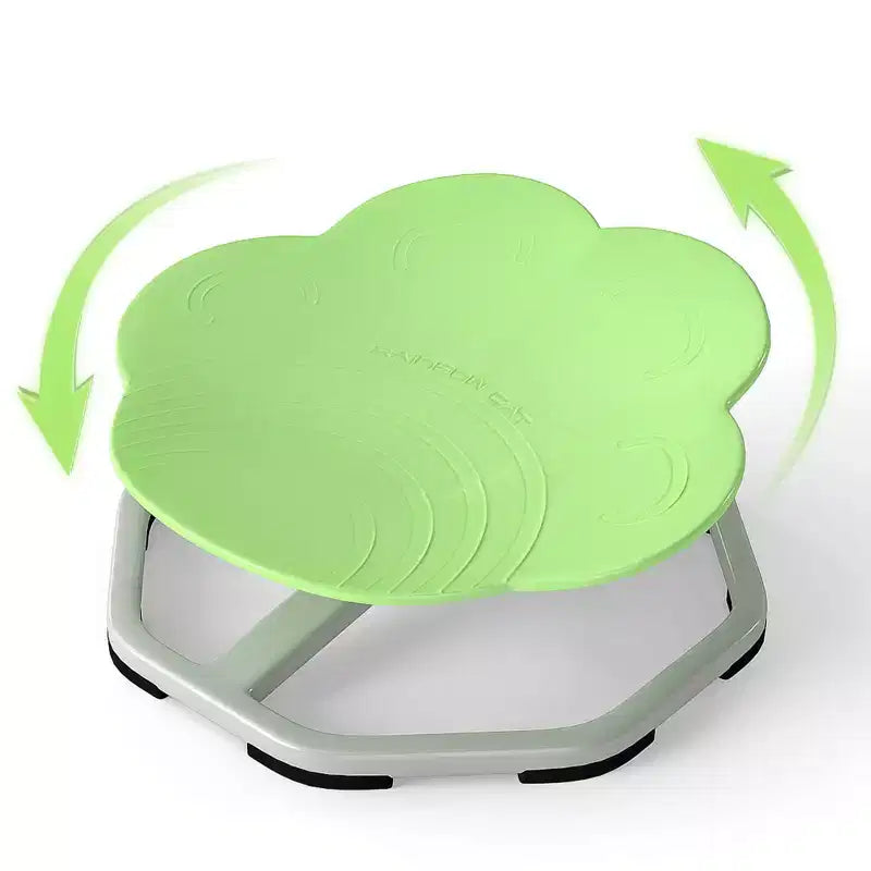 Sedia Girevole Sensoriale per Bambini con Base in Metallo Antiscivolo per Bambini Autistici Interno Esterno Elefante Blu/Rosso