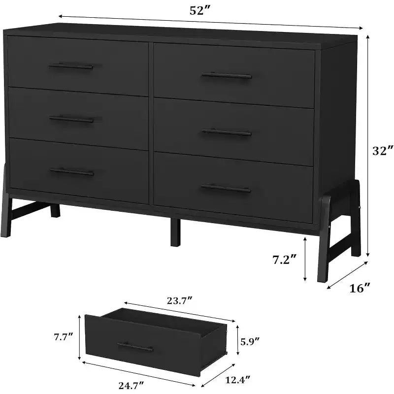 Cassettiera Rattan a 6 Cassetti con Stazione di Ricarica, Cassettiera Contenitore per Camera da Letto Soggiorno Corridoio