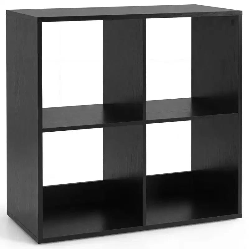 Libreria aperta con kit antiribaltamento, scaffale moderno per studio nero/bianco/naturale/marrone
