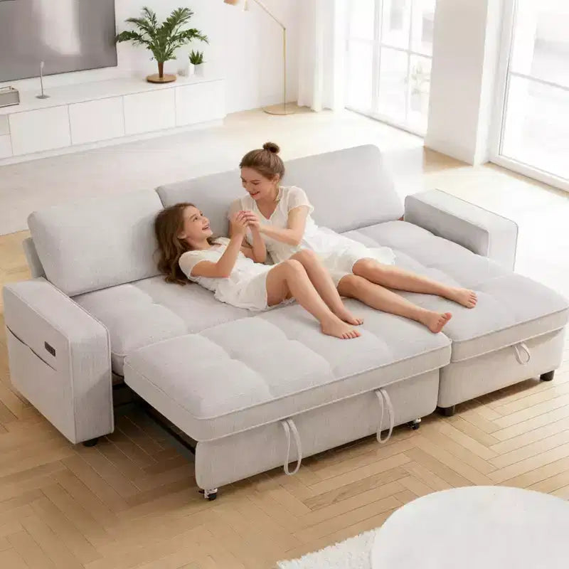 Divano letto contenitore convertibile