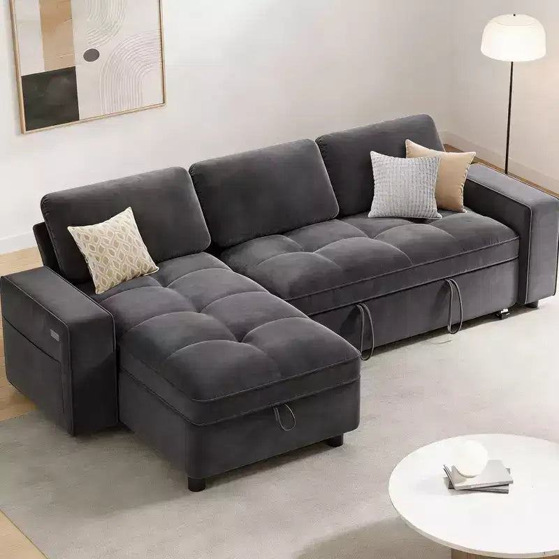 Divano letto contenitore convertibile