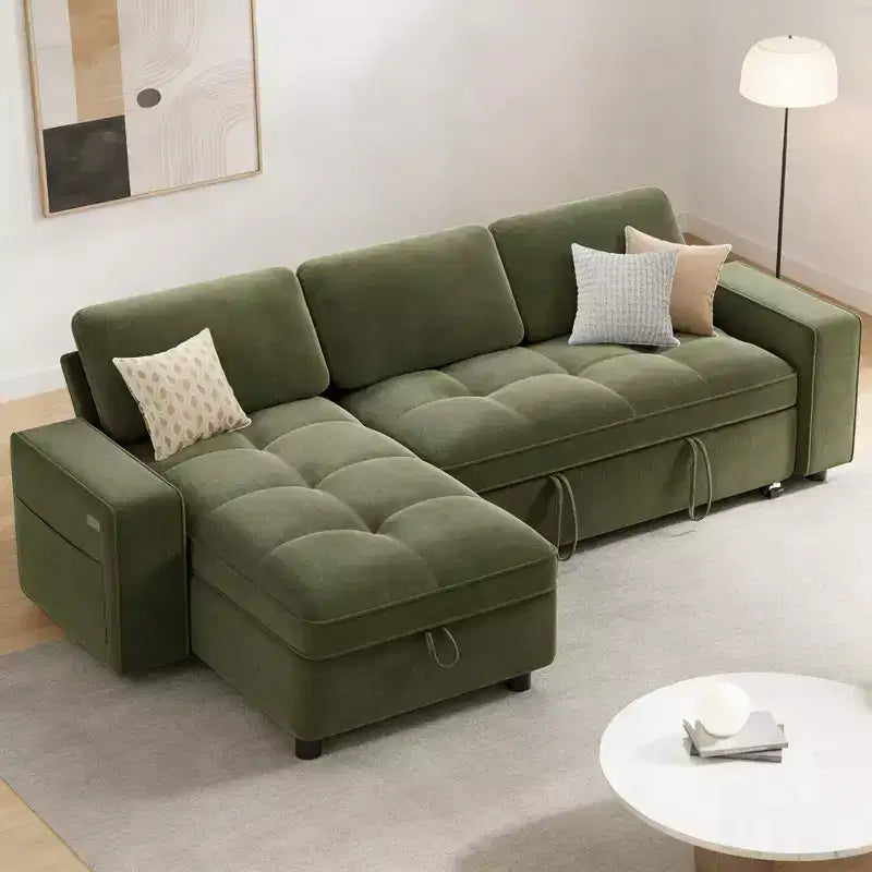 Divano letto contenitore convertibile