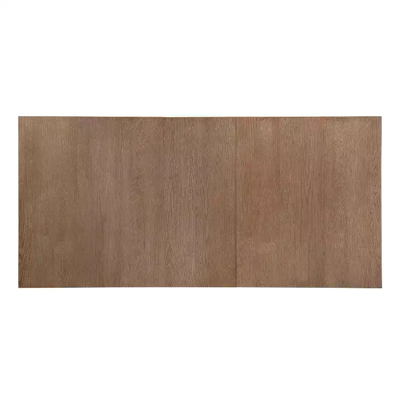 Elio Sala da pranzo imbottita in legno di gomma contemporanea con tavolo da pranzo allungabile