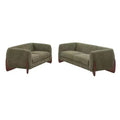 Christopher Knight Home Lucy Modern Upholstered 3 Seater and 2 Seater Combined Sofa Set Green